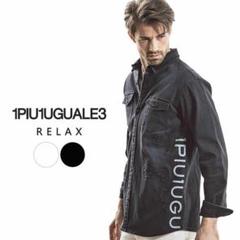 大人気　1PIU1UGUALE3　デニムジャケット　ダメージ加工　ホワイトのサムネイル