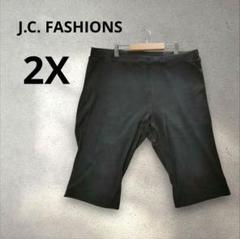 J.C. FASHIONS 黒 ハーフパンツ 2L