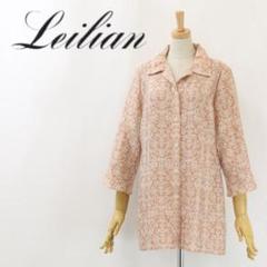 Leilian レリアン 13+ ボートネック バルーン袖チュニック