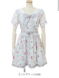 LIZLISA Salon de Fraise柄 セットアップ ミント 長袖 LIZ LISA リズリサ Salon de Fraise柄セットアップ ミント
