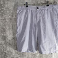 UNIQLOユニクロ　ギンガムチェックのオシャレショートパンツ　ブルー　L