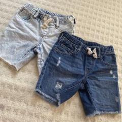 美品 GAP デニムハーフパンツ ダメージ セット