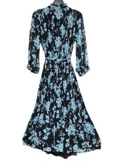 匿名発送　美品　ZARA プリーツシフォンワンピース　花柄　サイズxs