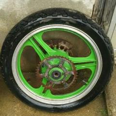 GPZ400F バレル研磨　ホイールセット　フロント　リア　ホイール　GPZ GPZ400F バレル研磨 ホイールセット フロント リア ホイール GPZ