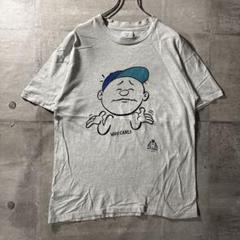 90s USA製 WHO CARES? キャラTシャツ COLLEGE WARE