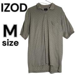 希少 IZOD ポロシャツ ダブルマーセライズド加工 チェック柄 M アメカジ
