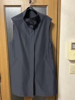 新品✨ICB　トレンチジレ　ノースリーブ　ベルト付き　ネイビー　大きめ　XXL 新品✨ICBトレンチジレノースリーブベルト付きネイビー大きめXXL