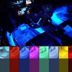 車 車内 ライト ブルーライト イルミネーション フロアライト LED