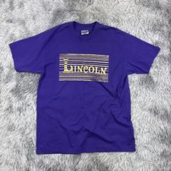80s〜90sUSA製/Fifty-FiftyビンテージカレッジTシャツ/紫