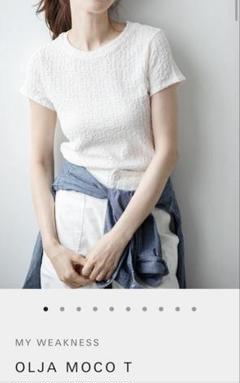 マイウィークネス　MY WEAKNESS Tシャツ　Sサイズ MY WEAKNESS(マイ ウィークネス)｜Olja T/WHITE×BK の通販