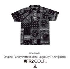FR2 GOLF ペイズリー メタルロゴ モックネック XL