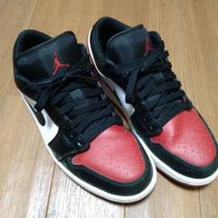 エアジョーダン ローカット スニーカー 赤黒