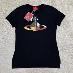 Vivienne Westwood クォーターオーブアップリケ刺繍Tシャツ　M Vivienne Westwood クォーターオーブアップリケ刺繍Tシャツ M