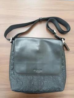 美品　COACH　コーチ　メンズレザーショルダーバッグ　F72220