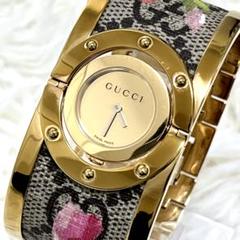 【極美品・希少】グッチ 2way 腕時計 トワール GGスプリーム ブルームス 極美品・希少】グッチ 2way 腕時計 トワール GGスプリーム