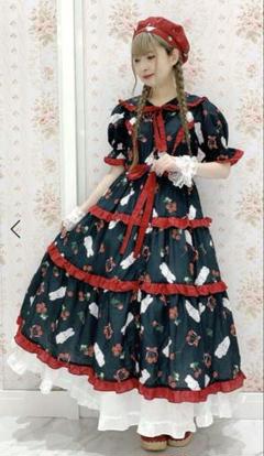 axes femme Chalmiere チェリーバニー柄OP黒 axes femme Chalmiereチェリーバニー柄ワンピース(黒) - メルカリ