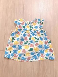 プチバトー　花柄カラフルブラウス　86