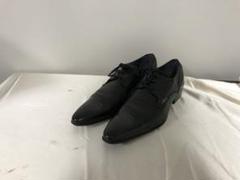 【極美品】around the shoes ブラックレザードレスシューズ 極美品】around the shoes ブラックレザードレスシューズ