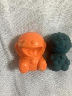 ドラえもん ゴム製プラスチックフィギュア　2点セット
