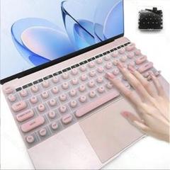 ピンク ロングネイル用　シリコンキーボードカバー