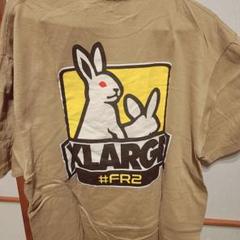 FR2 XLARGE コラボ Tシャツ 佐藤ノア Lサイズ 希少 ベージュ