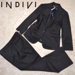 期間限定お試し価格】 黒 美品】INDIVI パンツスーツ サイズ40