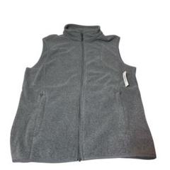 フリースベスト グレー メンズSサイズ 軽量 防寒 ベスト