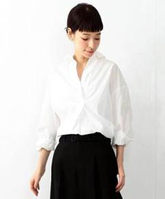 【美品】Ray BEAMS / Bigシルエット プルオーバー シャツ 白のサムネイル