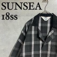 SUNSEA LINEN CHECK FRIED SHRIMP SHIRT