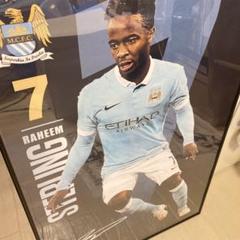 Manchester City スターリング ポスター（額縁付き） Manchester City スターリング ポスター（額縁付き） - メルカリ