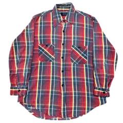 希少 70s JC Penney ビンテージネルシャツ Lサイズ 好配色 古着