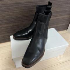 ⭐︎美品⭐︎ZARA レザー　サイドゴアブーツ 厚底　ブラック　サイズ38 ZARA ブラックレザー サイドゴアブーツ 厚底 38