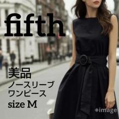 ≪美品≫fifth ノースリーブワンピース Mサイズ フレア おしゃれ 上品