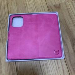 iPhone14Pro 手帳型スマホケース　ピンク