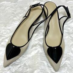 現行モデル【未使用品】ルタロン ハートチュールスリングバック パンプス 23.5 現行モデル【未使用品】ルタロン ハートチュールスリングバック