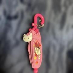 希少　平成レトロ　サンリオ　ミニアンブレラ　キーホルダー　ハローキティ