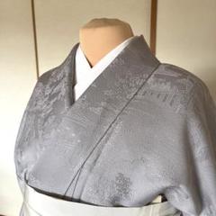 未仕立て反物□登録壽光織付け下げ打ち出の小槌ブラウン 120