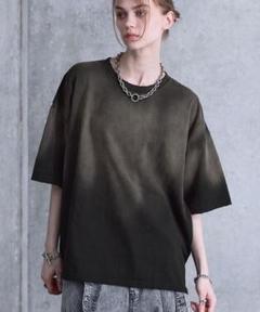 【SERACE】ヴィンテージデザインルーズグラデーションTシャツ