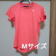 ASICS オレンジ　テニスウェア Tシャツ 半袖