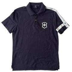 VICTORINOX ビクトリノックス ポロシャツ ブラック M シンプル ロゴ