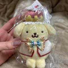ポムポムプリン 25周年 マスコット キーホルダー ぬいぐるみ ピューロランド ポムポムプリン 25周年 マスコット ぬいぐるみ 25th