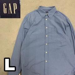 WC555 GAP オールドギャップ　チェックシャツ　ブルー　長袖シャツ
