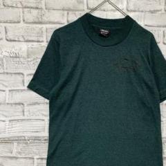 USA製90sヴィンテージTシャツ！シングルステッチ　グリーン半袖古着S30