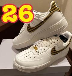 売上実績NO.1 NIKE 限定価格26ギンガムイエロー エアフォース1 メルカリ - 靴