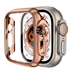 コンパチブル Apple Watch ケース 超軽量 ローズゴールド49m