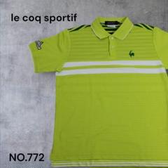 le coq sportif ルコック ゴルフ 半袖 ポロシャツ ライムグリーン