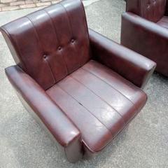 70s昭和レトロ 1人掛け　ソファー　ビンテージ