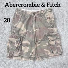 アバクロ カモカーゴショートパンツ ダメージ 古着 迷彩