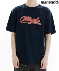 【古着】韓国MAHAGRIDマハグリッドMGD KOOLLOGOTEE NAVY