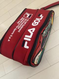 tacohideki　FILA GOLF キャディバッグ 赤 FILA フィラ レディス キャディバック ゴルフバッグ 中古 おまけ